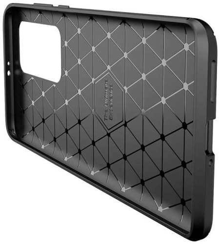 Huawei P40 Pro Kılıf Karbon Görünümlü Silikon Parmak İzi Bırakmayan Negro Kapak - Siyah