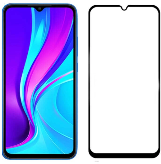 Oppo A15s Kırılmaz Cam Ekran Koruyucu, Tam Yapışan, Kırılmaya Karşı Güçlendirilmiş,Kavisli - Siyah