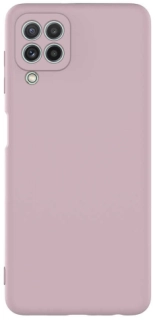 Samsung Galaxy M22 Kılıf Lansman İçi Kadife Soft Esnek Premium Silikon Kapak - Pembe Açık