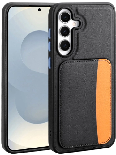 Samsung Galaxy S25 FE Kılıf Kartlık Bölmeli X-Kart Silikon Kapak, Premium Koruma - Lacivert