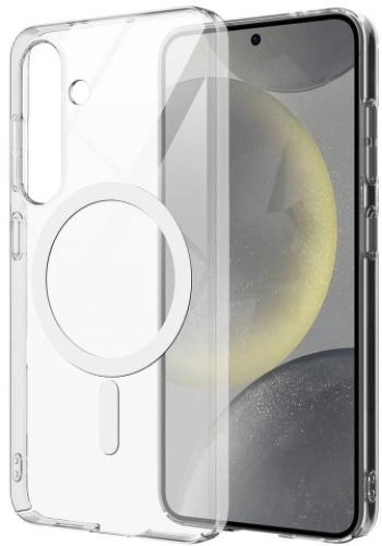 Samsung Galaxy S25 FE Kılıf MagSafe Şarj Özellikli Şeffaf Kamera Çerçeveli Porto Kapak, Tam Uyumlu, Kaliteli, Dayanıklı