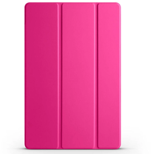 Samsung Galaxy Tab A9 Plus Kılıf Smart Cover Standlı Flip Uyku Modlu Akıllı Kapak - Pembe Koyu