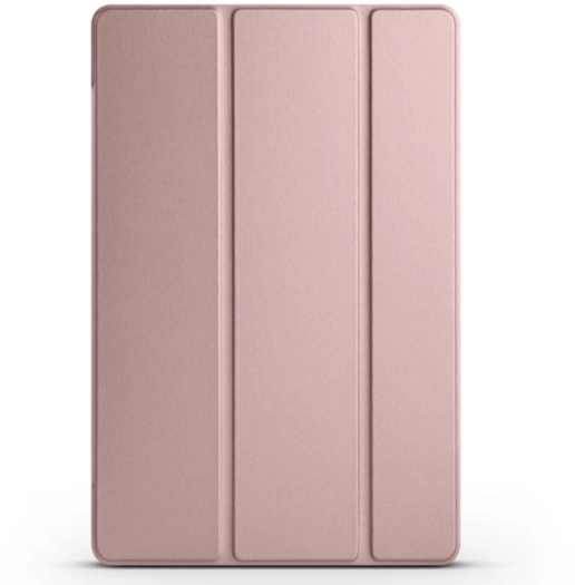 Samsung Galaxy Tab A9 Plus Kılıf Smart Cover Standlı Flip Uyku Modlu Akıllı Kapak - Rose Gold