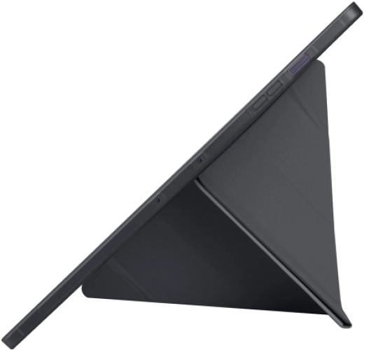 Samsung Galaxy Tab S10 FE Plus Kılıf Kalem Bölmeli Katlanabilir Uyku Modlu Standlı Kalemlikli Silikon Tri Folding Kapak - Lacivert