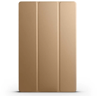 Samsung Galaxy Tab S10 Plus Kılıf Smart Cover Standlı Flip Uyku Modlu Akıllı Kapak - Gold