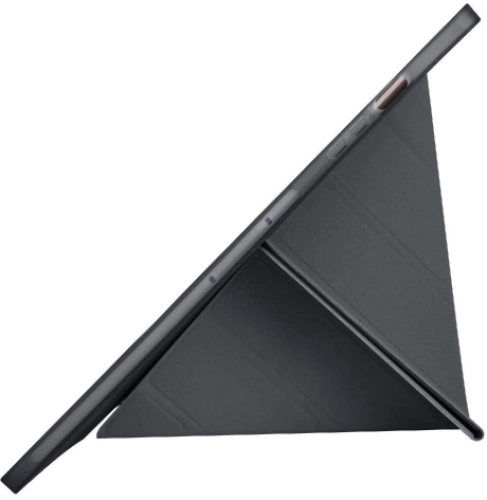 Samsung Galaxy Tab S9 FE Plus(+) Kılıf Kalem Bölmeli Katlanabilir Uyku Modlu Standlı Kalemlikli Silikon Tri Folding Kapak - Mavi