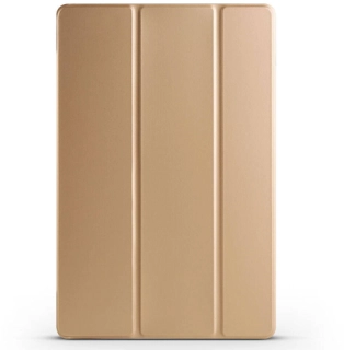 Samsung Galaxy Tab S9 FE Plus(+) Kılıf Smart Cover Standlı Flip Uyku Modlu Akıllı Kapak - Gold