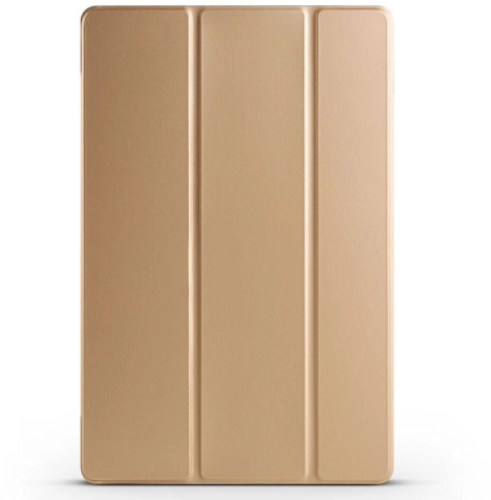 Samsung Galaxy Tab S9 FE Plus(+) Kılıf Smart Cover Standlı Flip Uyku Modlu Akıllı Kapak - Gold