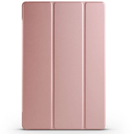 Samsung Galaxy Tab S9 FE Plus(+) Kılıf Smart Cover Standlı Flip Uyku Modlu Akıllı Kapak - Rose Gold