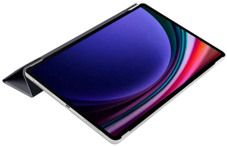 Samsung Galaxy Tab S9 FE Plus(+) Kılıf Smart Cover Standlı Flip Uyku Modlu Akıllı Kapak - Siyah