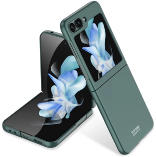 Samsung Galaxy Z Flip 5 Kılıf Premium GKK Sert Kapak, Ultra İnce ve Full Koruma - Koyu Yeşil