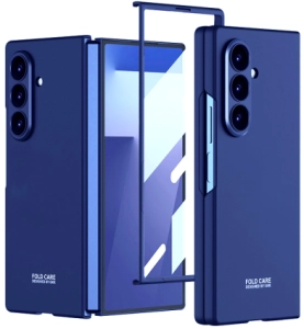 Samsung Galaxy Z Fold 7 Kılıf Premium GKK Sert Kapak, Ultra İnce ve Full Koruma - Lacivert