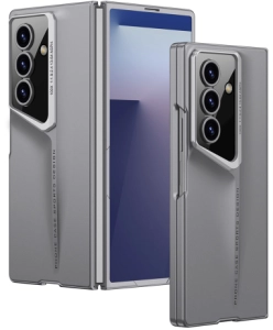 Samsung Galaxy Z Fold 7 Kılıf Ultra İnce Kamera Korumalı Sert Rubber Procase Kapak - Gri