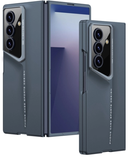 Samsung Galaxy Z Fold 7 Kılıf Ultra İnce Kamera Korumalı Sert Rubber Procase Kapak - Yeşil
