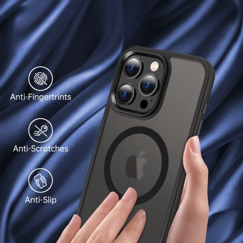 Apple iPhone 16e Kılıf Kablosuz Şarj Uyumlu Silikon Flet MagSafe Kapak - Siyah