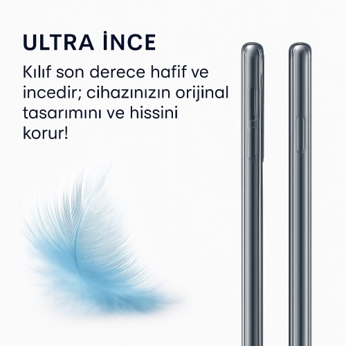 Xiaomi Redmi 8 Kılıf Kamera Korumalı Şeffaf Ultra İnce Esnek Silikon Kapak