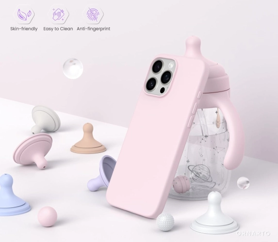 Apple iPhone 14 Pro Max (6.7) Kılıf Lansman İçi Kadife Soft Esnek Premium Silikon Kapak - Koyu Mor