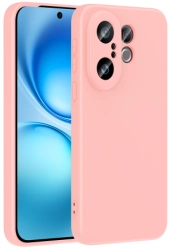 Vivo X200 FE Kılıf Lansman İçi Kadife Soft Esnek Premium Silikon Kapak - Açık Pembe