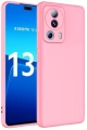 Xiaomi Mi 13 Lite Kılıf Lansman İçi Kadife Soft Esnek Premium Silikon Kapak - Pembe