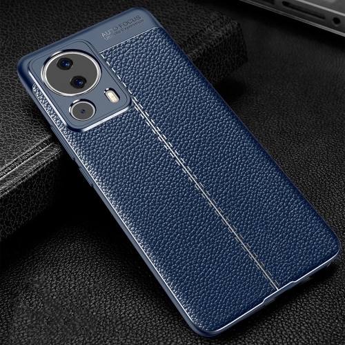 Xiaomi Mi 13 Lite Kılıf Deri Görünüm Premium Soft Niss Kapak - Lacivert