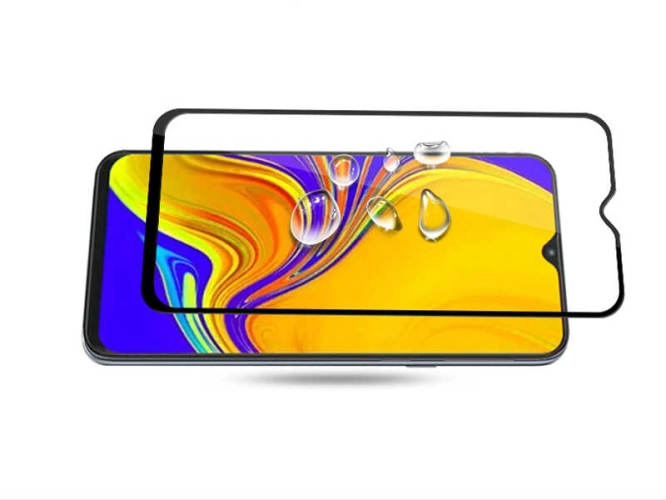 Xiaomi Redmi 8 Kırılmaz Cam Ekran Koruyucu, Tam Yapışan, Kırılmaya Karşı Güçlendirilmiş,Kavisli - Siyah