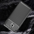 Xiaomi Redmi 8A Kılıf Karbon Görünümlü Silikon Parmak İzi Bırakmayan Negro Kapak - Siyah