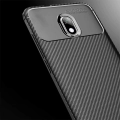 Xiaomi Redmi 8A Kılıf Karbon Görünümlü Silikon Parmak İzi Bırakmayan Negro Kapak - Siyah