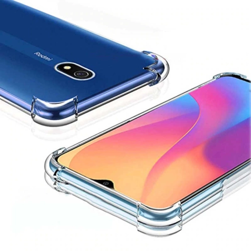 Xiaomi Redmi 8A Kılıf Şeffaf Darbe Emici Ultra Köşe Silikon Korumalı Kapak