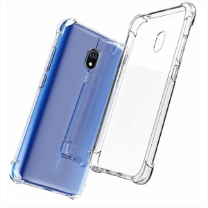 Xiaomi Redmi 8A Kılıf Şeffaf Darbe Emici Ultra Köşe Silikon Korumalı Kapak